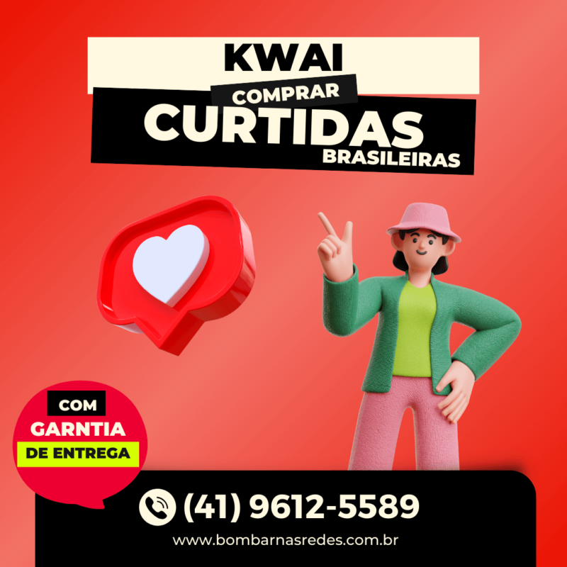 Curtidas Brasileiras em Vídeo no Kwai