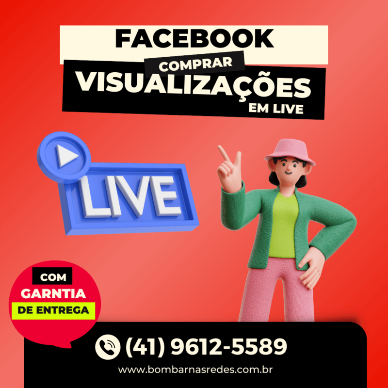 Visualizações em Live do Facebook