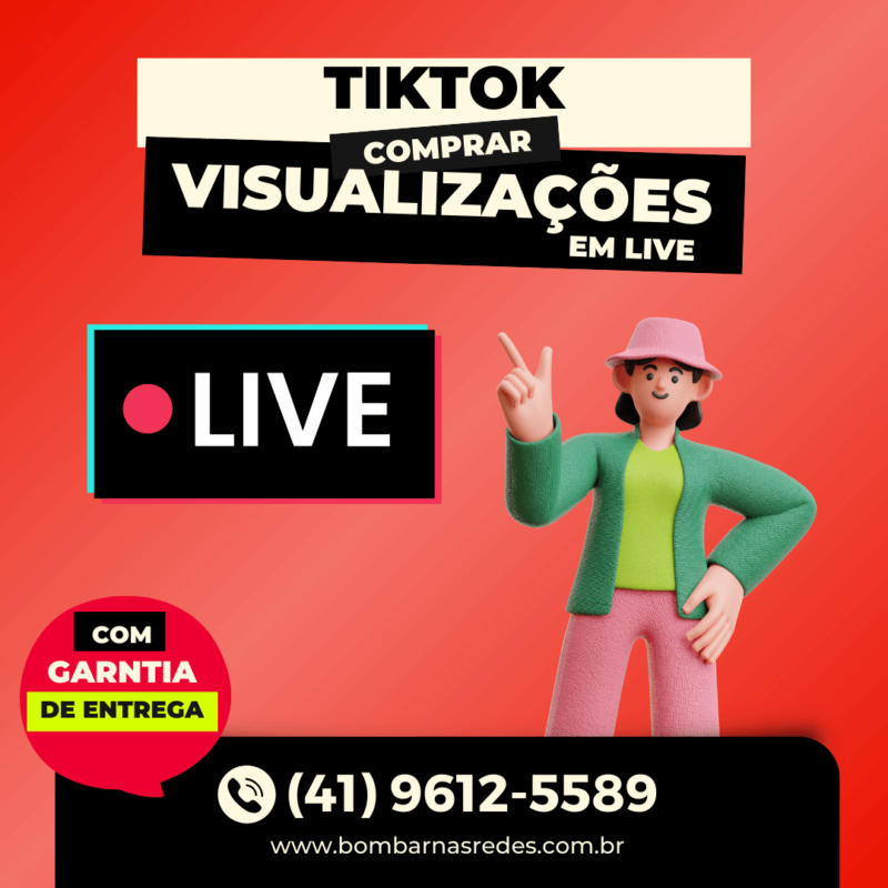 Visualizações em Live do TikTok