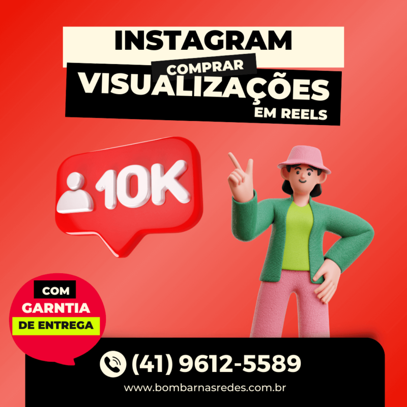 Visualizações em Reels no Instagram