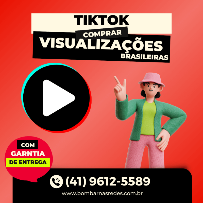 Visualizações no TikTok