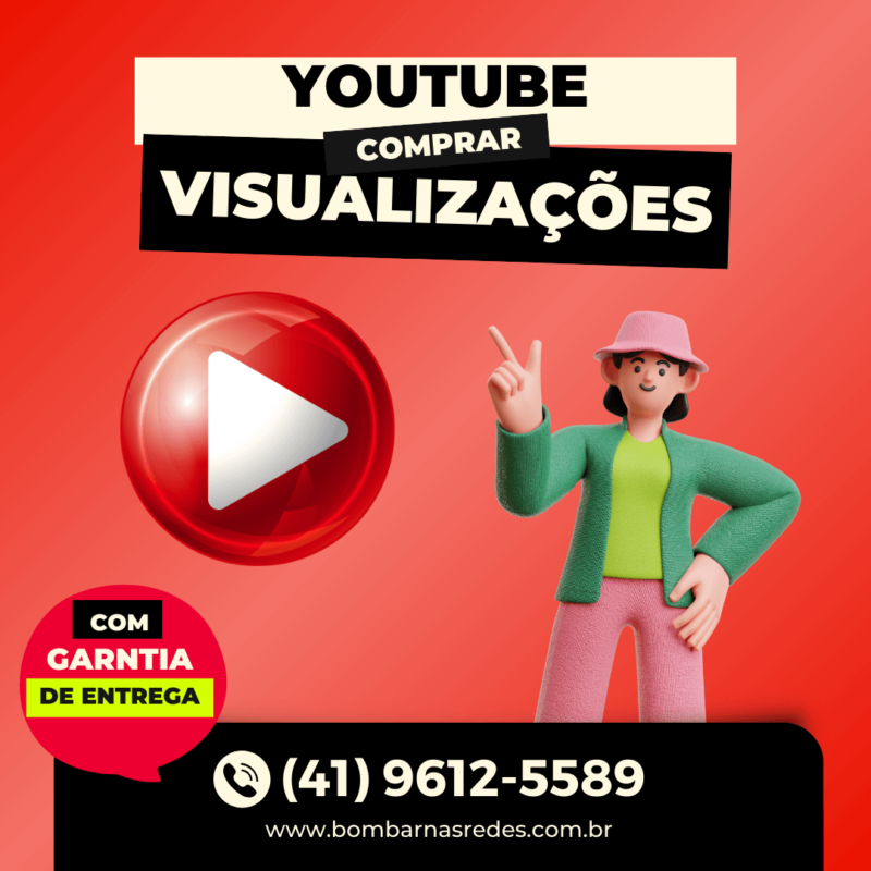 Visualizações no YouTube