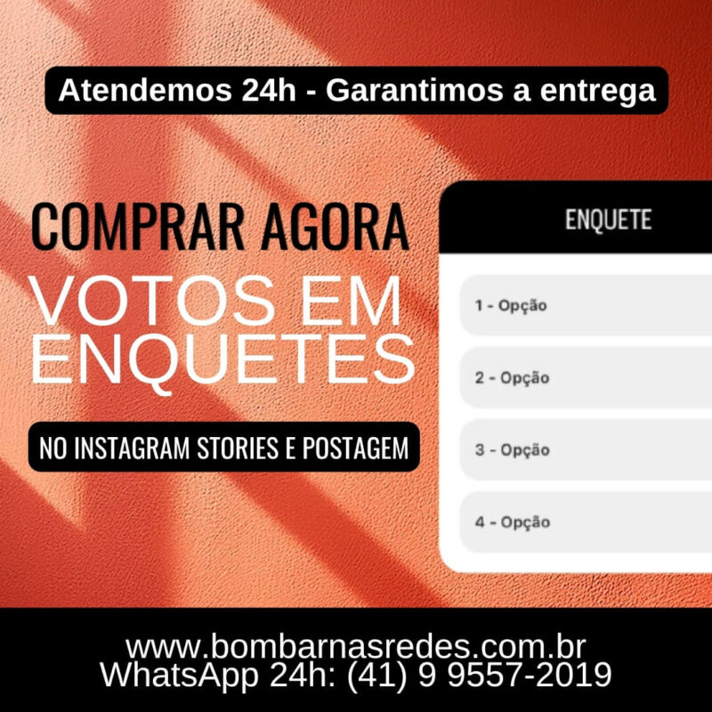 Aproveite agora para comprar votos em enquetes do instagram de forma rapida e eficaz